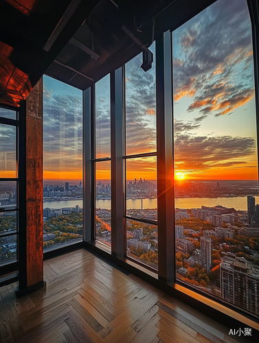 Inside Thekickel Tower Golden Hour View Over Montreal