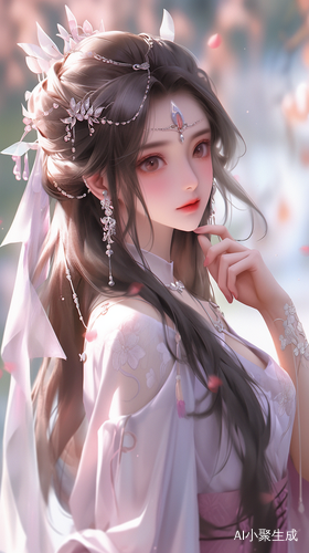 现代都市丽人加长半身照可爱迷人小仙女形象