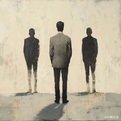 两人相对而立一人背对另一人