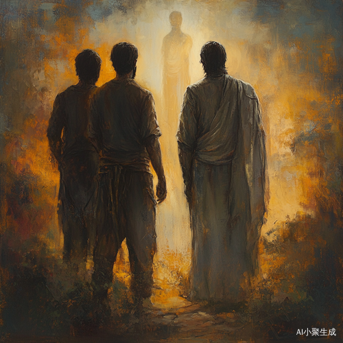 两人相对而立一人背对另一人