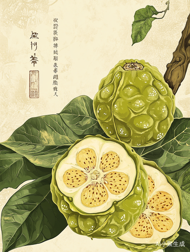 诺丽果手绘艺术作品展示