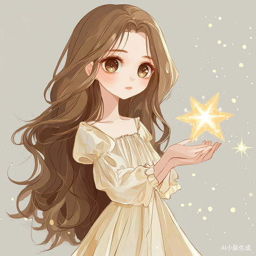 女孩与闪耀星星的魔法希望精致漫画