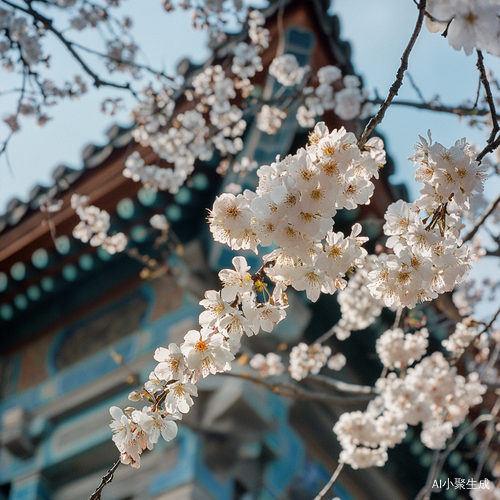 Yanguozhong Ancient City Cherry Blossom in Unique Perspectives
