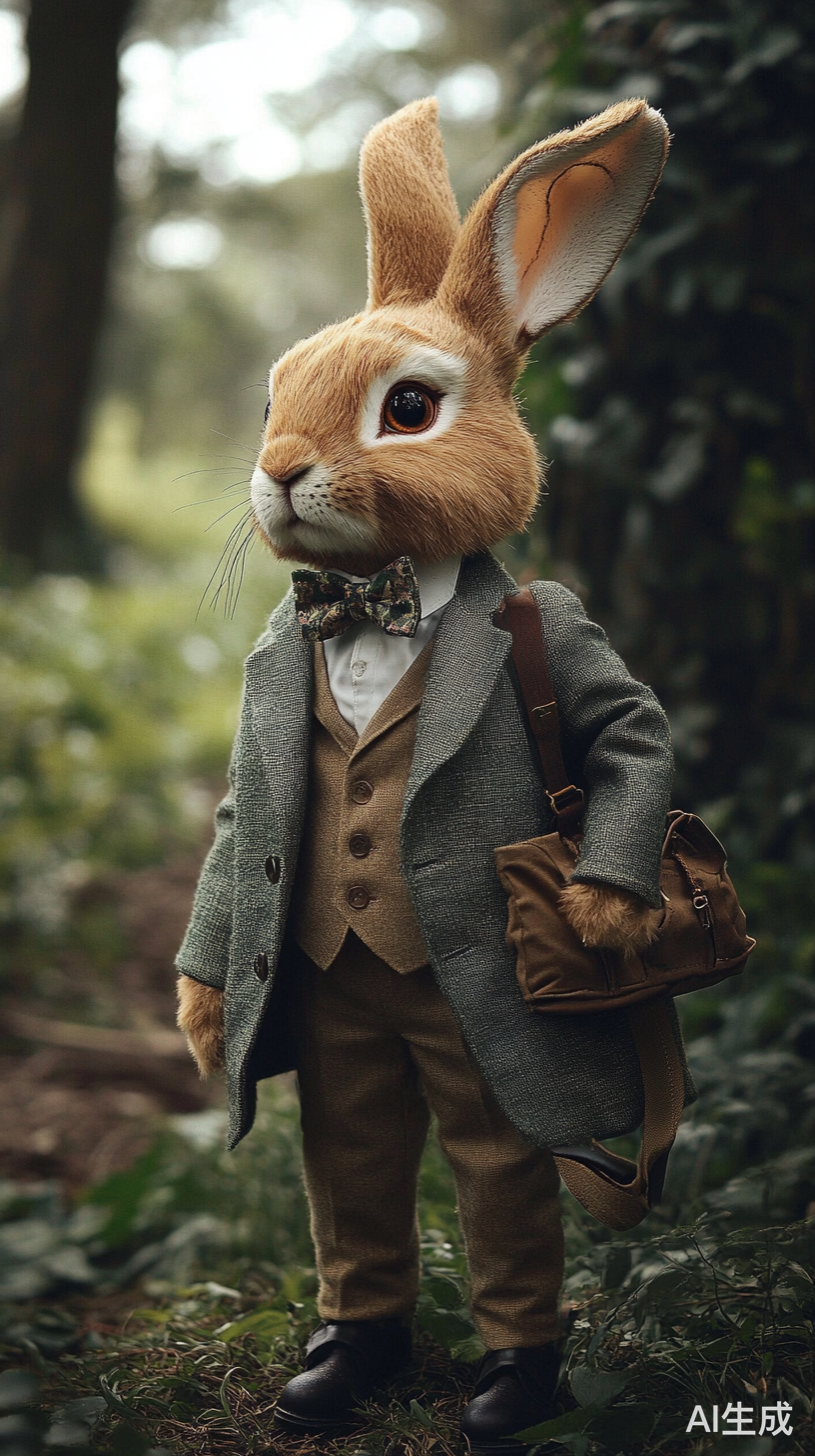 时尚大肚子彼得兔的森林穿搭