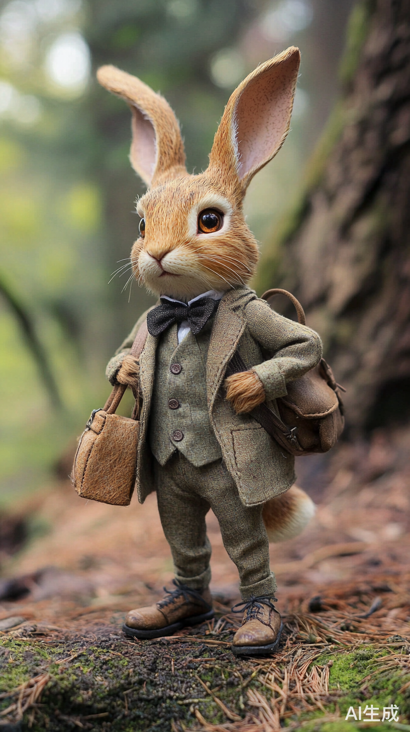 时尚大肚子彼得兔的森林穿搭