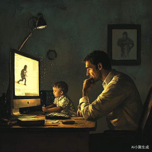 加班男心中惦记着老婆孩子的温暖画面