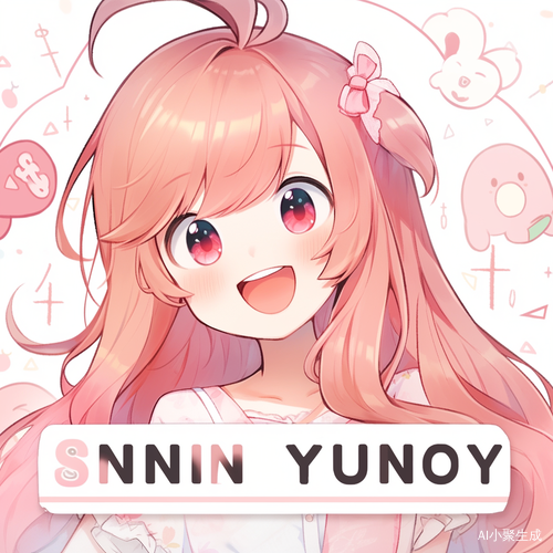 抖音搞笑动画女孩Ryu粉色睡衣与笑脸表情的创意视频