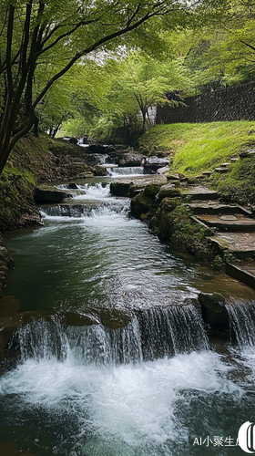 山间小河清溪流淌