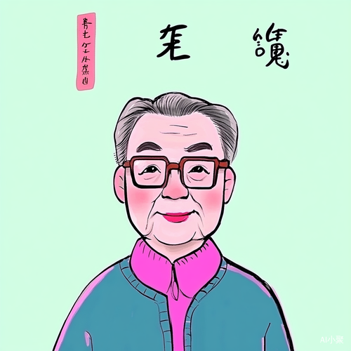 和蔼可亲的中年叔叔戴眼镜的文质彬彬笑容