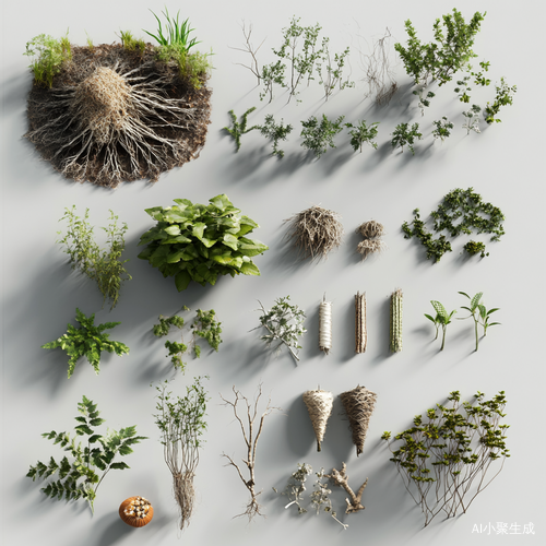 植物纤维组成成分及3D结构图解析