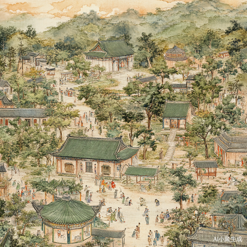 清明上河图艺术作品描绘清代历史细节