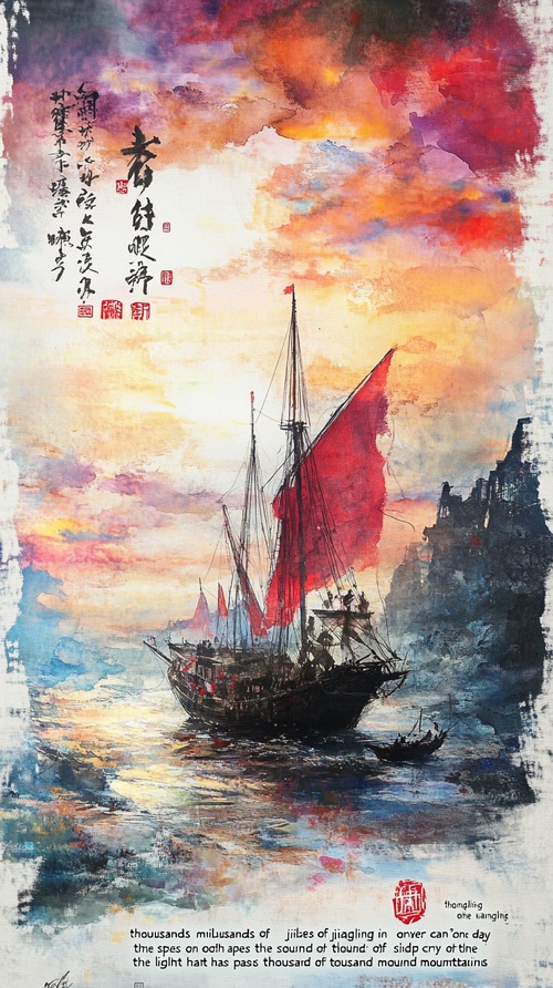 “朝辞白帝彩云间”，这句诗描绘了早晨离开白帝城时，白帝城被五彩云霞环绕的壮丽景象，体现出出发时环境的优美与神秘。“千里江陵一日还”，意思是距离千里之遥的江陵一天就可以到达，凸显出船行速度之快，表现出诗人急切归家的心情。“两岸猿声啼不住”，描绘了沿江两岸不断传来猿猴的啼叫声，烘托出旅途的热闹氛围。“轻舟已过万重山”，说的是轻快的小船已经穿过了无数座山峰，形象地展现出船行的顺畅和迅速，也表达了诗人摆脱困境、心情畅快的感受。您觉得这样的解析怎么样？