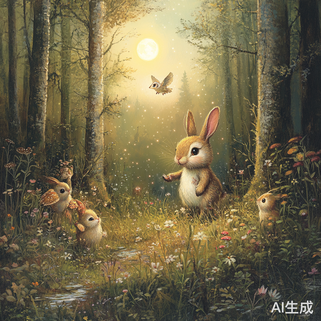 小兔子跳跳的森林探险与新朋友的故事