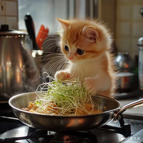 炸货与小猫的酥脆可爱热腾组合