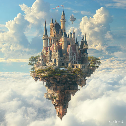 悬浮在空中的美丽城堡