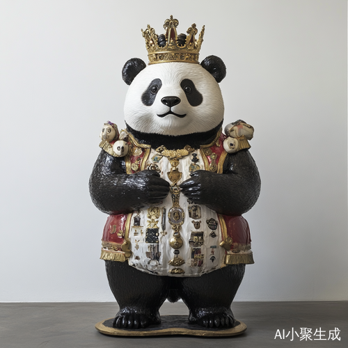 身高180厘米的王冠大熊猫展现浩然正气