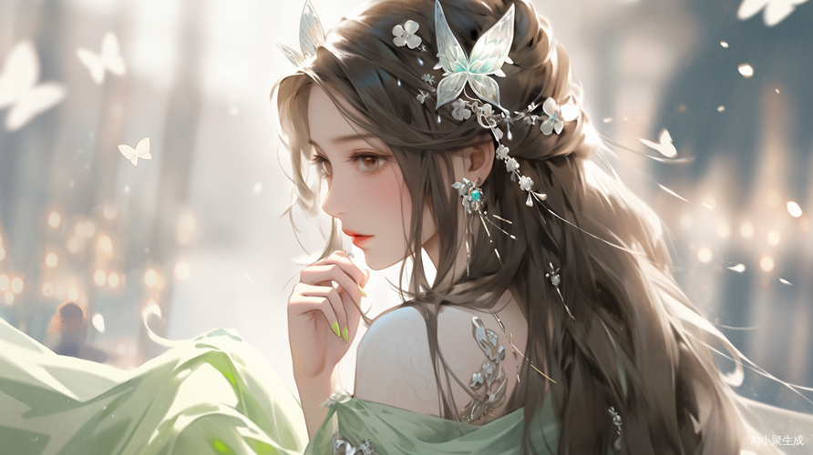 梦幻公主萝莉杰作冷棕色长发16k超清CG