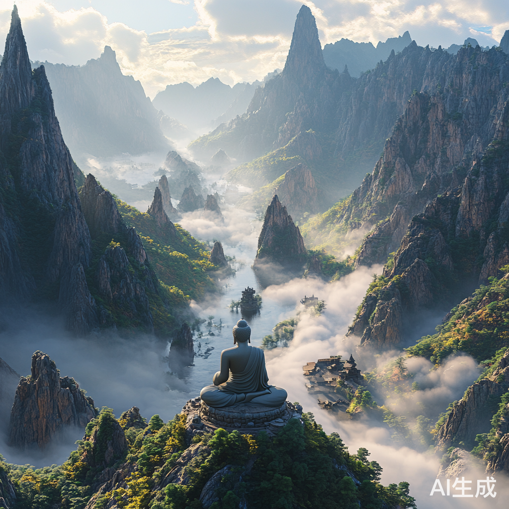 佛系旅游之云雾间的壮丽山川与石山