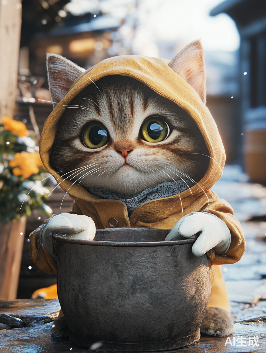 猫猫刷碗的现实风格穿搭