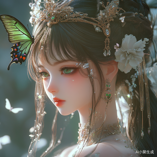 梦幻公主与星光背景的超清CG杰作