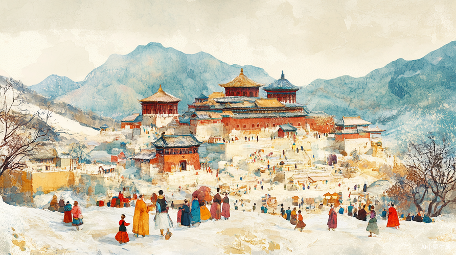 小灰灰与爸爸妈妈自驾游塔尔寺的快乐旅程