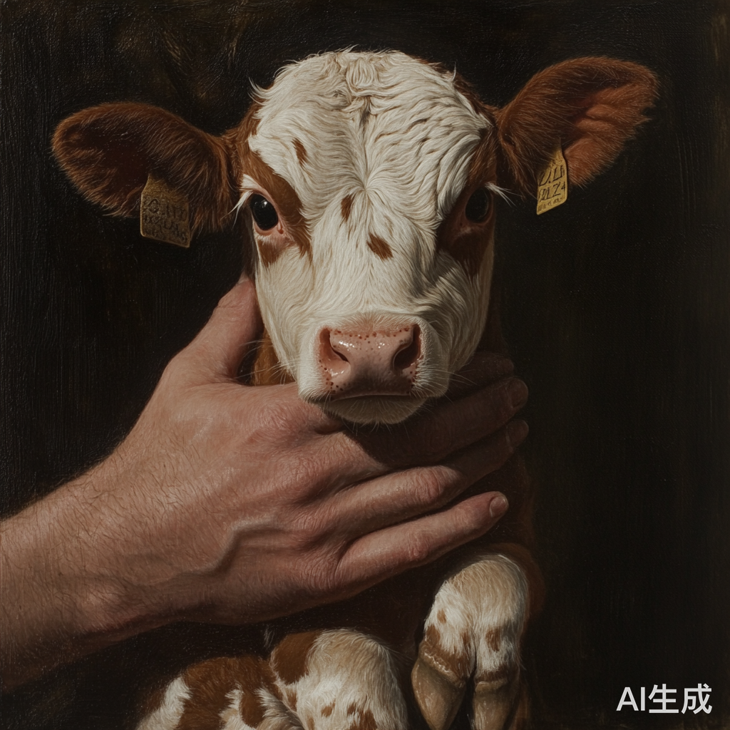 捧在手里的小牛