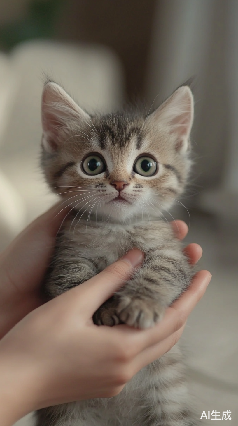 可爱布偶猫咪与主人温馨互动