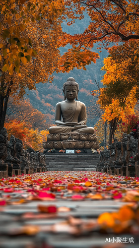 超高清风景中的佛像美景