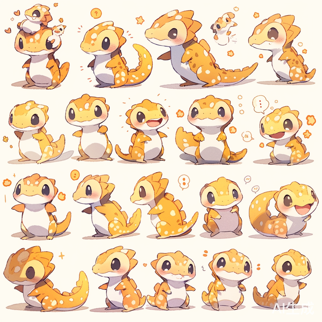 大尾巴黄色壁虎简介