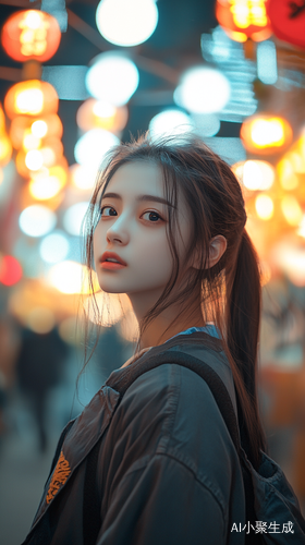 女孩子身穿彝族服装的8K画面