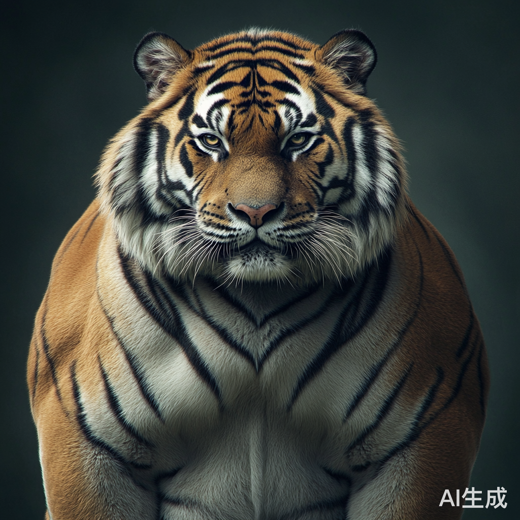 缺乏锻炼导致的肥胖老虎拟人化故事