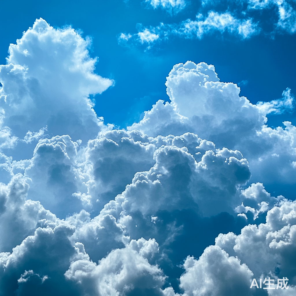 蓝天白云下的推推云