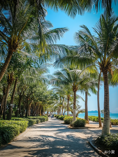 美丽的海南岛南海上的热带天堂