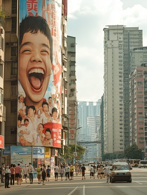 广州CPT中心街繁华高楼间的年轻欢声笑语
