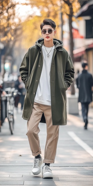 休闲时尚气质男女分享购物乐趣的代言人