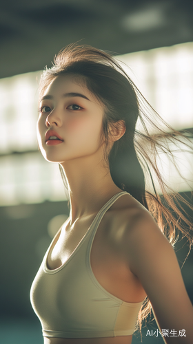 中国女子体操运动员展现力量与优雅的自信微笑