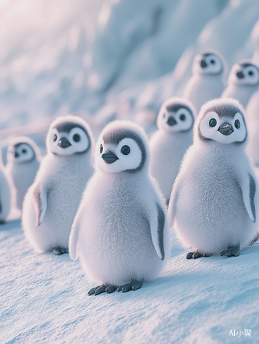 Super Realistic Photos of Adorable White Penguin Babies on Arctic Glacier