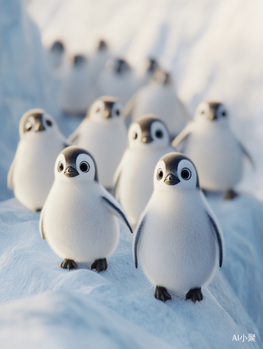 Super Realistic Photos of Adorable White Penguin Babies on Arctic Glacier