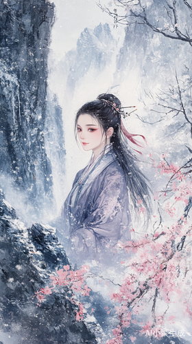 梅花独秀迎春信使绽放寒冬之中