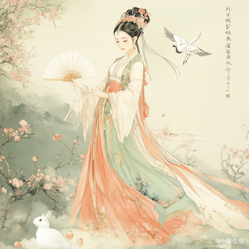 清冷出尘的古风神女仙气飘飘美丽霸气