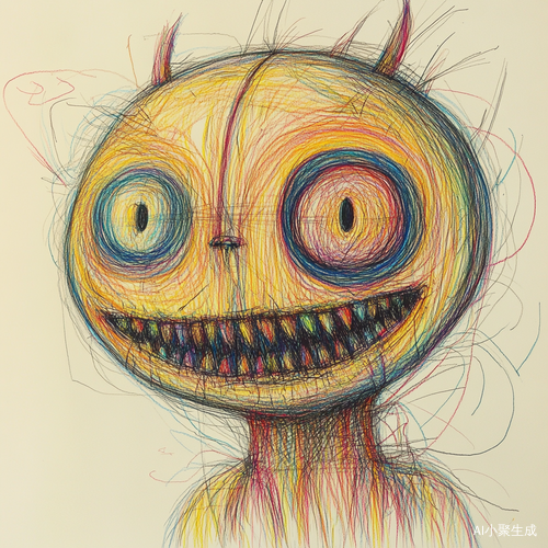 Henry Moore风格的奇特绘画素描与毛绒玩具