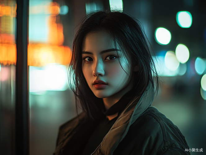 低光条件下的女性肖像摄影使用Nikon 35mm镜头