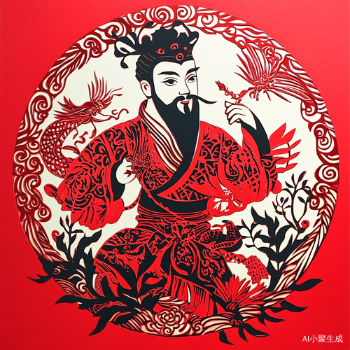 国庆华彩健康同行的非遗剪纸作品创作