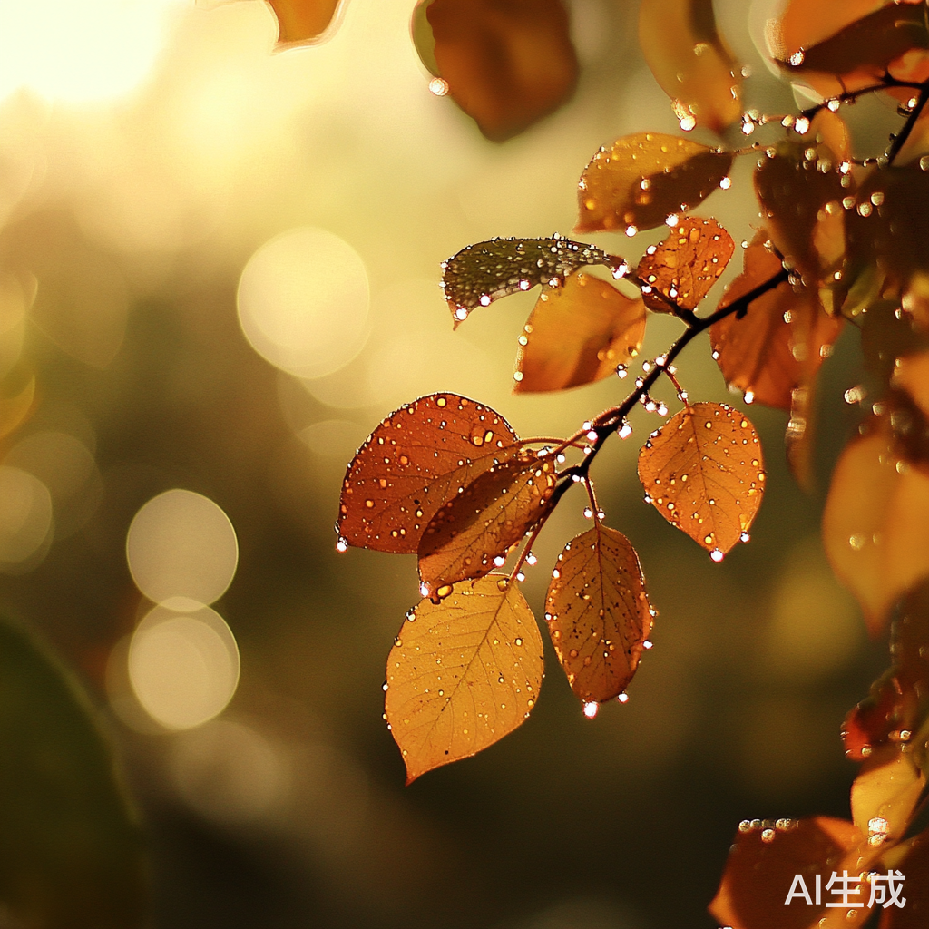 秋日清晨的诗意与大自然的韵律