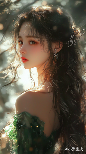 高瘦女性在户外阳光下的优雅瞬间