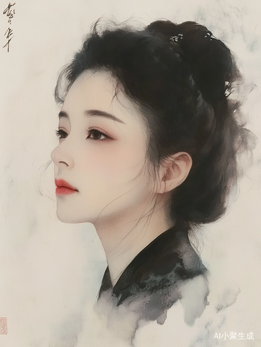 Essence of Zhang Daqian in Minimalist Artistic Portraits