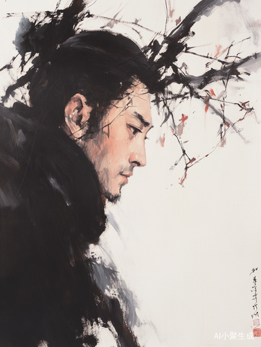 Essence of Zhang Daqian in Minimalist Artistic Portraits