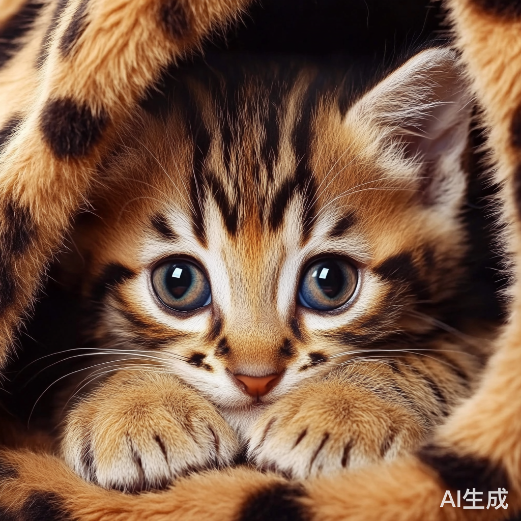 可爱虎纹小猫咪头像