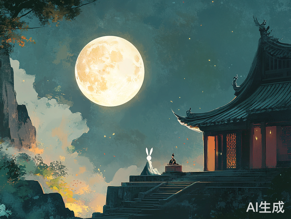 中秋月夜的宁静与团圆的梦想