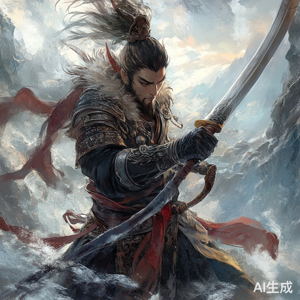 孙悟空在龙宫挥舞定海神针与亿件兵器